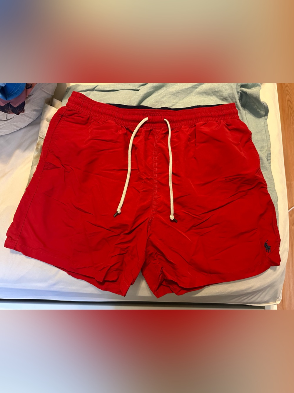 Polo Ralph Lauren Red Men's Drawstring Swim Shorts